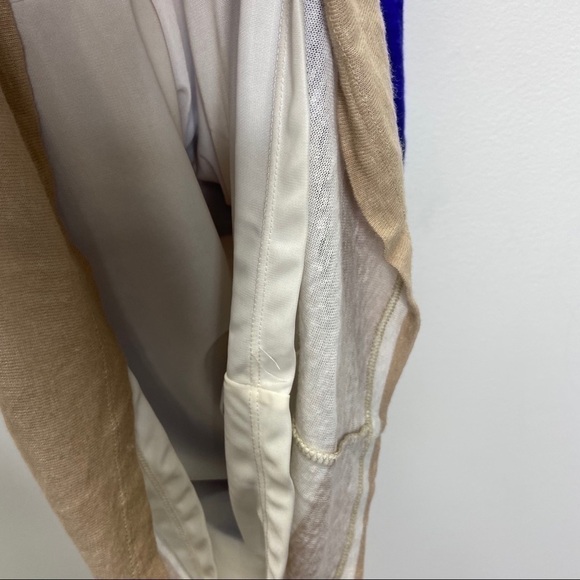 Zara Collection Linen Striped Mini Dress Sz L (Juniors) - Picture 5 of 6